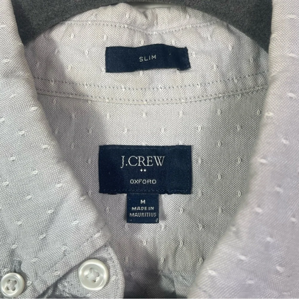 J. Crew Peppy Textured Men's Oxford Slim Fit Button Down Shirt